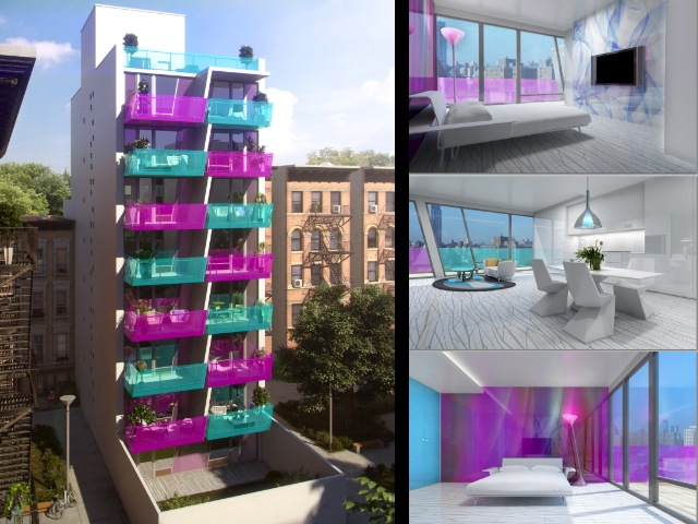 Harlem Getting Taste Of Miami Lifestyle With Pink/Blue Colored Condo<br />
