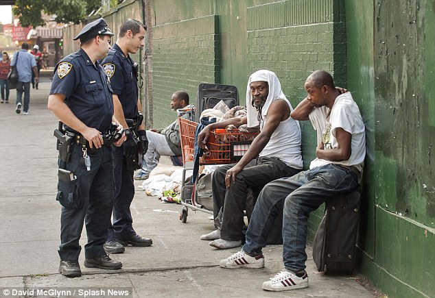 New York police expel camp of homeless people from Harlem two days before Pope visits nearby Catholic school