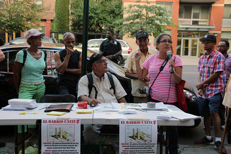 El Barrio Unite Protests Proposed East River Plaza<br />
Luxury Housing Development - August 28, 2014