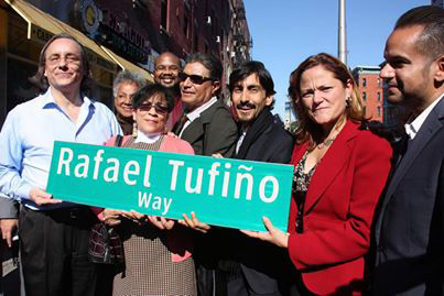 Unveiling of “Rafael Tufiño Way” on 103rd Street & Lexington Ave. - October 18, 2013