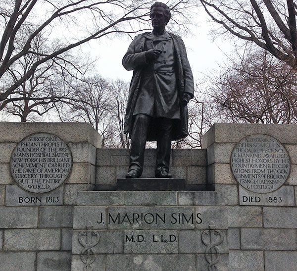 Statue of Dr. Marion Sims
